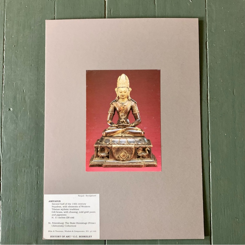 Nepalese Buddha Statue 1970s UC Berkeley Art History Dept Archive Print